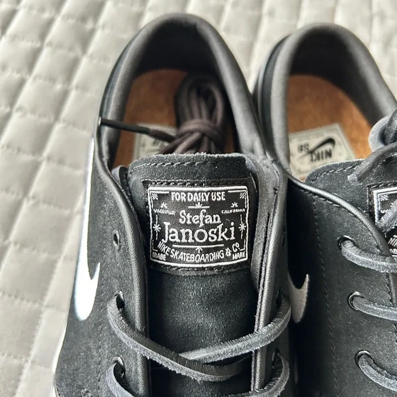 NIB! Nike SB Zoom Janoski OG+ Black & White Skateboarding Shoes - Picture 4 of 10